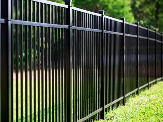 Aluminum Fences Black aluminum fence in Hickory NC